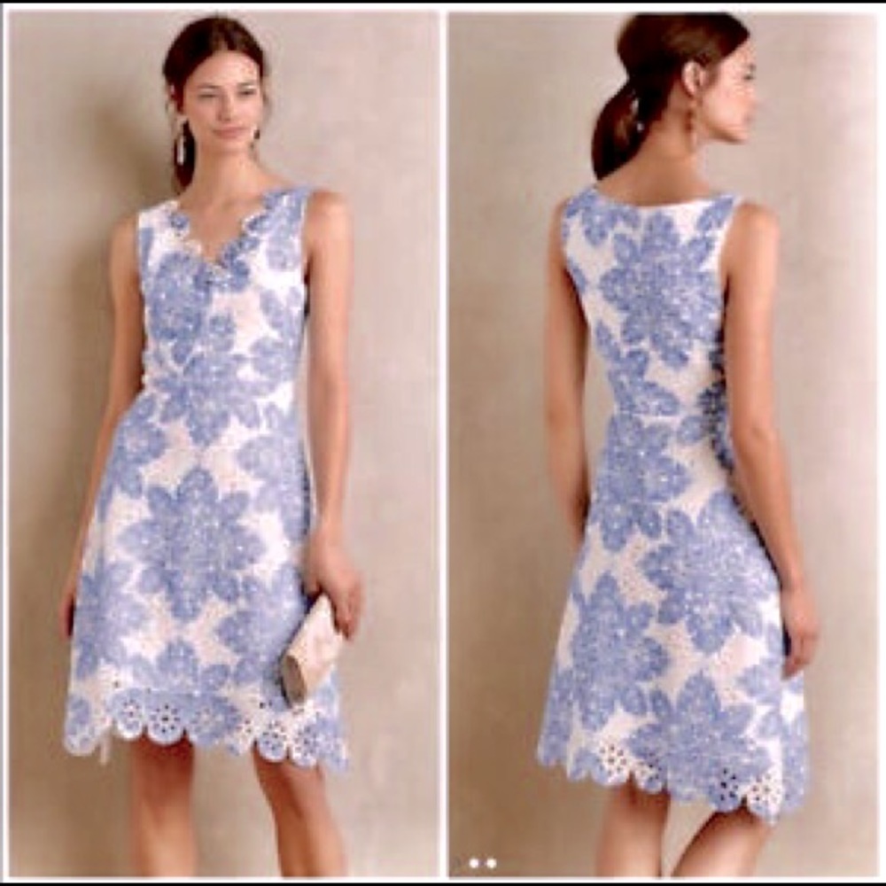 Starflower Scalloped Dress